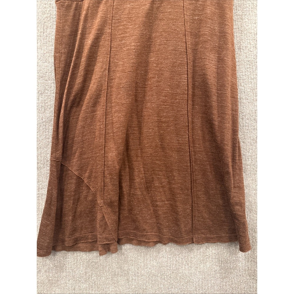 PrAna Lightweight Women's Fold Over Waist Pull On Midi Skirt, Wool Blend Size M - Picture 4 of 8